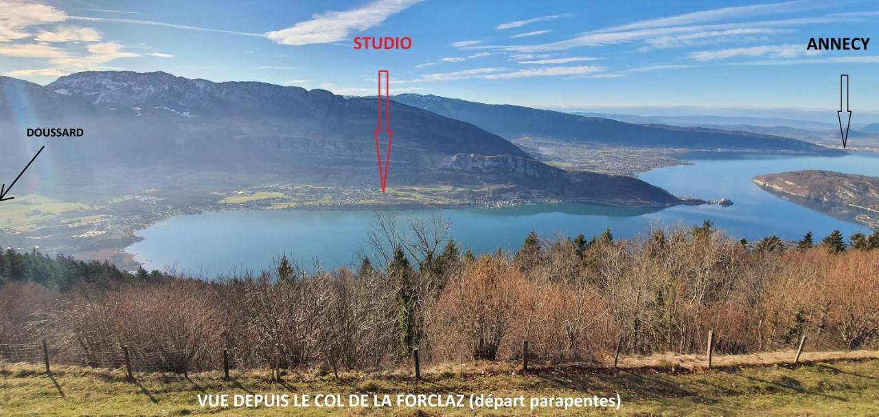 Studio A La Campagne Au Bout Du Lac D'Annecy Doussard Exterior foto